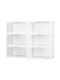 Plastic Shoe Organizer White 35x18.5x27cm