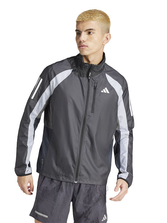 Adidas Own Men's Sport Jacket Windproof Gray