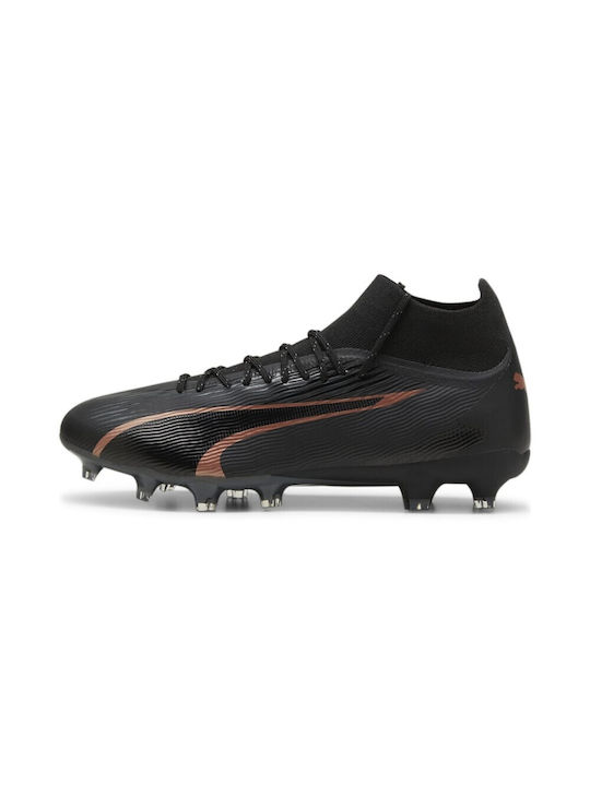 Puma Ultra Pro FG/AG Înalt Pantofi de fotbal cu clești Negri