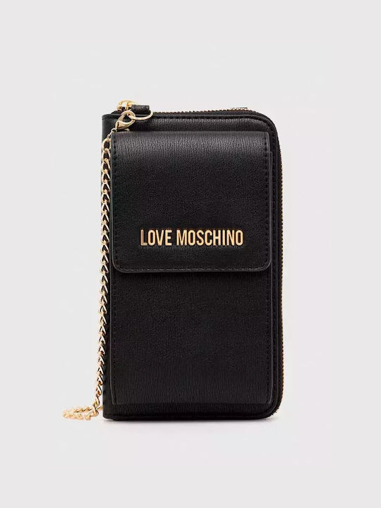 Moschino Γυναικείο Τσαντάκι Κινητού Μαύρο