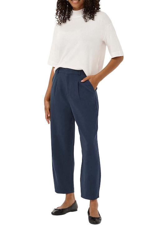 Kaffe Women's Fabric Trousers Dark Blue
