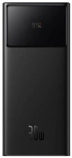 Baseus Star-Lord Power Bank 30000mAh 30W с 2 USB-A порта и USB-C порт Черен
