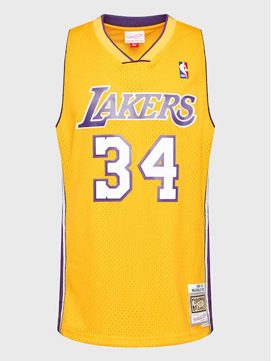 Mitchell & Ness Los Angeles Lakers Shaquille O'neal 1999-00 Swingman Ανδρική Φανέλα Εμφάνισης Μπάσκετ