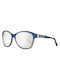 Guess Women's Sunglasses with Blue Plastic Frame and Silver Mirror Lens GU7451 90C