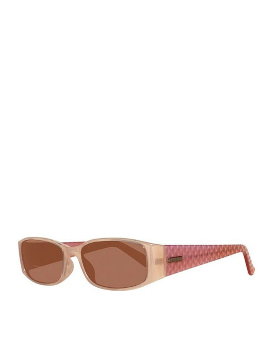 Guess Women's Sunglasses with Beige Plastic Frame and Brown Lens GU7259 N33