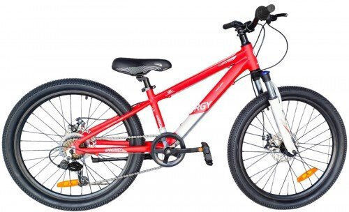 Energy Enigma 24" Παιδικό Mountain Bike 7 Ταχυτήτων με Δισκόφρενα και Σκελετό Αλουμινίου Κόκκινο