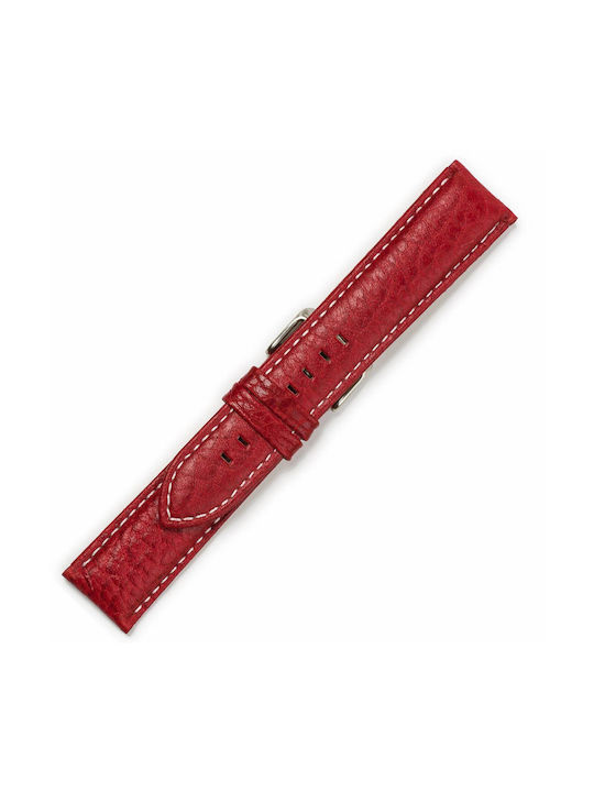 Leather Strap Red 18mm