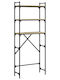vidaXL Επιδαπέδια Ραφιέρα Μπάνιου Ξύλινη με 3 Ράφια 67x25x163cm