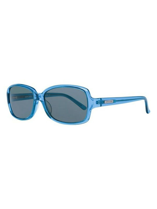 MORE & MORE Women's Sunglasses with Blue Plastic Frame and Blue Lens 54322 400