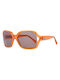 MORE & MORE Women's Sunglasses with Orange Plastic Frame and Gray Lens 54339 330