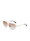 Victoria Beckham Sonnenbrillen mit Gold Rahmen und Braun Verlaufsfarbe Linse VB221S 725