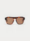 Cosselie Jersey Unisex Sunglasses with Brown Tartaruga Plastic Frame and Brown Polarized Lens 1802202387