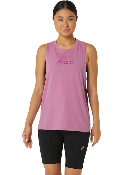 ASICS Women's Athletic Blouse Sleeveless Pink