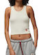 Women's Athletic Blouse Sleeveless White
