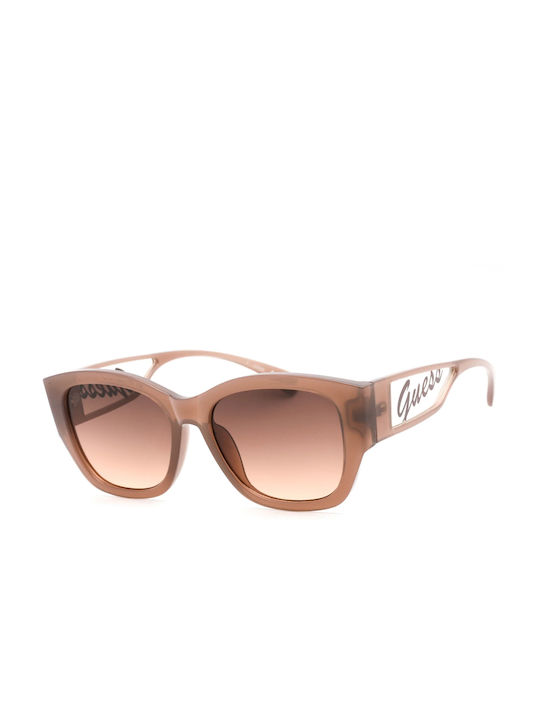 Guess Women's Sunglasses with Brown Plastic Frame and Brown Gradient Lens GF0403 50F
