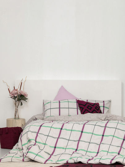 Palamaiki Duvet Cover Set Cotton Single with Pillowcase 170x250 Fashion Life Gray