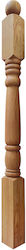 Kazantzidis Wooden Leg for Table / Coffee Table / Bed 8.5x8.5x125cm Brown