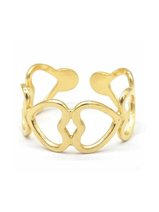 Women's Ring from Steel Gold Plated