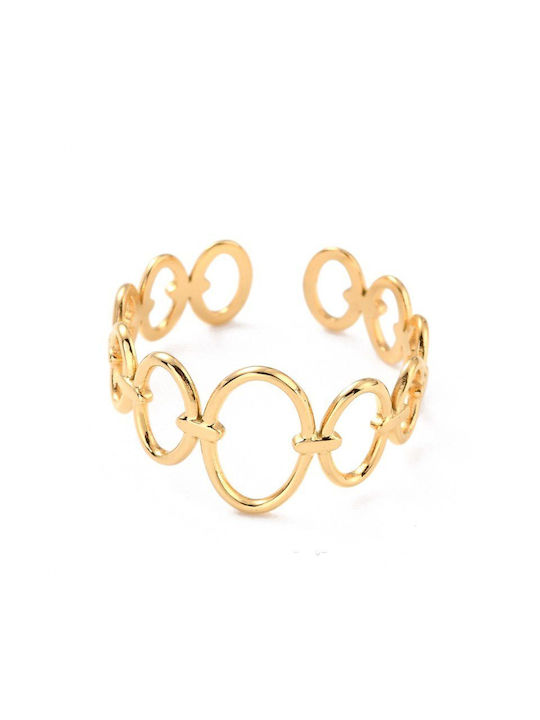 Women's Ring from Steel Gold Plated