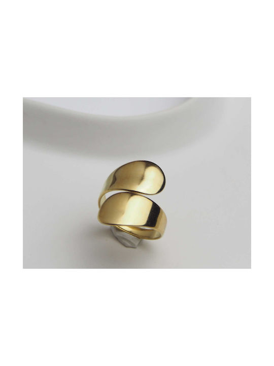 Women's Ring from Steel Gold Plated