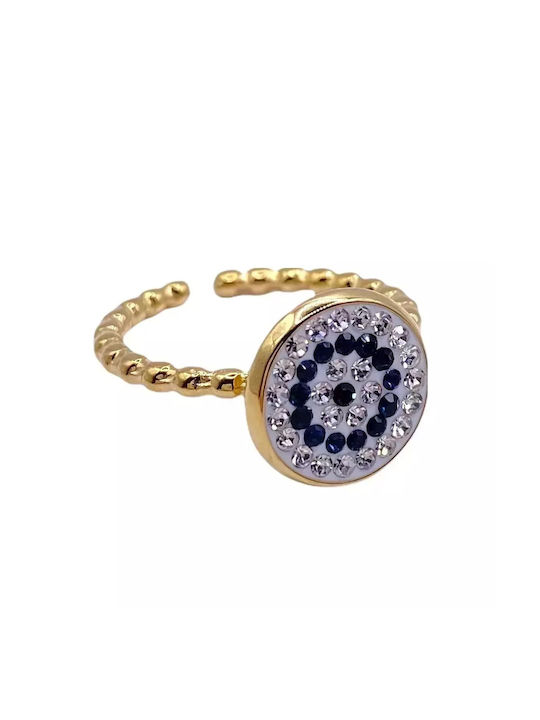 Women's Gold Plated Steel Ring