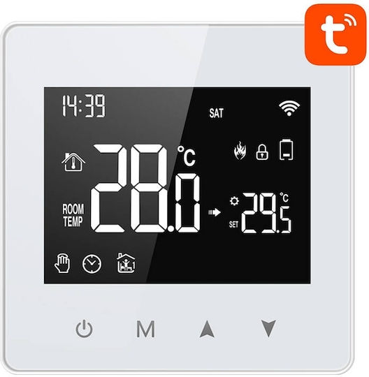Avatto WT198 Ψηφιακός Θερμοστάτης Χώρου Smart με Οθόνη Αφής και Wi-Fi