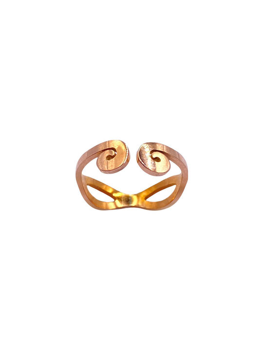 Women's Ring from Steel Gold Plated