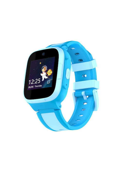 Kinder Smartwatch mit Kautschuk/Plastik Armband Blau