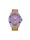 Womens Watch 40mm Battery With Pink Steel Bracelet
