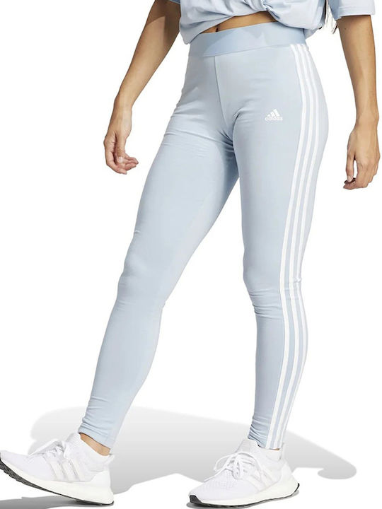 Essentials 3stripes Training Γυναικείο Μακρύ Κολάν Μπλε