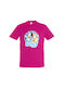 Kinder-T-Shirt Fuchsie