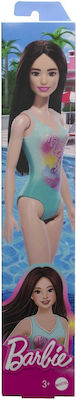 Barbie Beach & Swimsuit Doll Black Hair, Wearing Tropical Blue