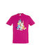 Kinder-T-Shirt Fuchsie