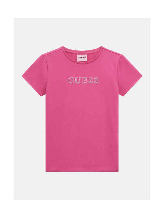 Guess Tricou pentru copii Roz (Peonia)