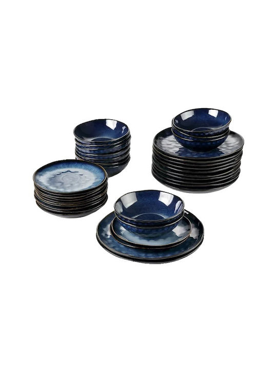 Ceramic Dinnerware Set Blue 36pcs