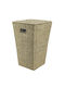 Eurocasa Laundry Basket Wicker Beige