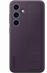 Samsung Standing Grip Back Cover Σιλικόνης με Λουράκι Dark Violet (Galaxy S24+)