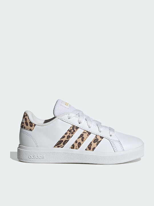 adidas GRAND COURT 2.0 K Cloud White / Magic Beige / Matte Gold adidas GRAND COURT 2.0 K Cloud White / Magic Beige / Matte Gold