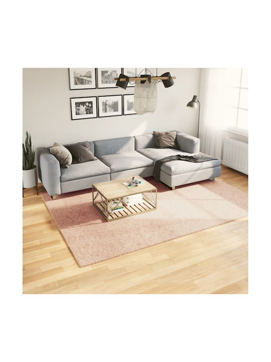 vidaXL Rug Rectangular Pink