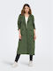 Only Women's Midi Coat Green