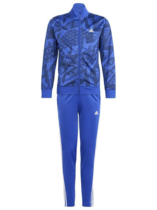 Adidas Copilăresc Set de pantaloni de trening Albastru 2buc Camlog