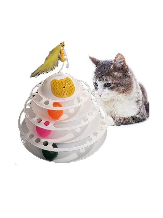 Cat Toy Ball White