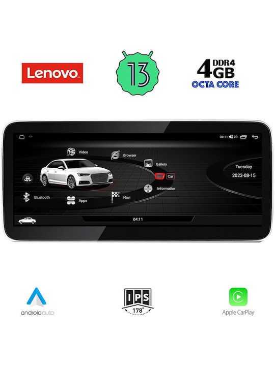 Lenovo Sistem Audio Auto pentru Audi Q3 2011-2018 (Bluetooth/USB/WiFi/GPS/Apple-Carplay/Android-Auto) cu Ecran Tactil 12.3"