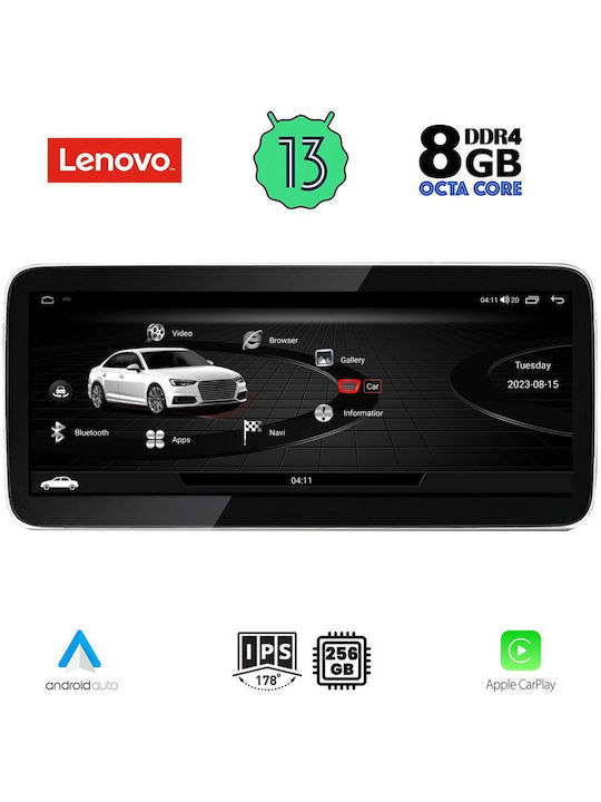 Lenovo Ηχοσύστημα Αυτοκινήτου για Audi A4 / A5 2009-2016 (Bluetooth/USB/WiFi/GPS/Apple-Carplay/Android-Auto) με Οθόνη Αφής 12.3"