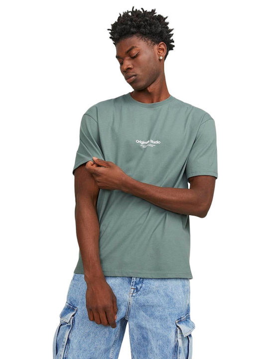 Jack & Jones Men's Short Sleeve T-shirt Laur.wrth Green