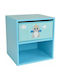 Wooden Kids Bedside Table Blue 36x33x30cm