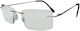 KRZ Lesebrille +3.50 in Gray Farbe KRZ111SIL350