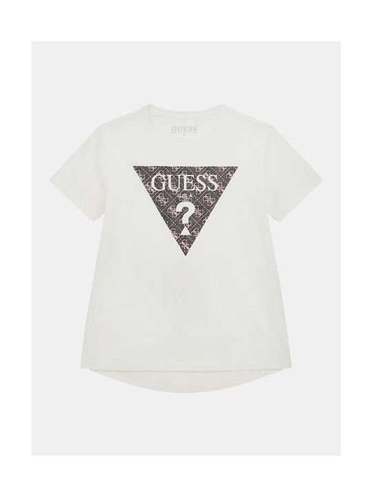 Guess Tricou pentru copii Alb