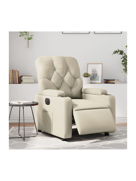 Relax Armchair with Footstool from Leatherette ...