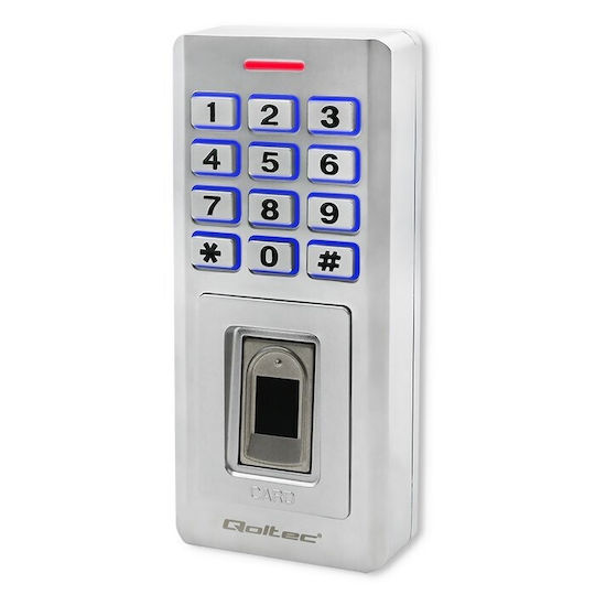 Qoltec Access Control για Πρόσβαση με Δακτυλικό Αποτύπωμα , Κάρτα και Κωδικό